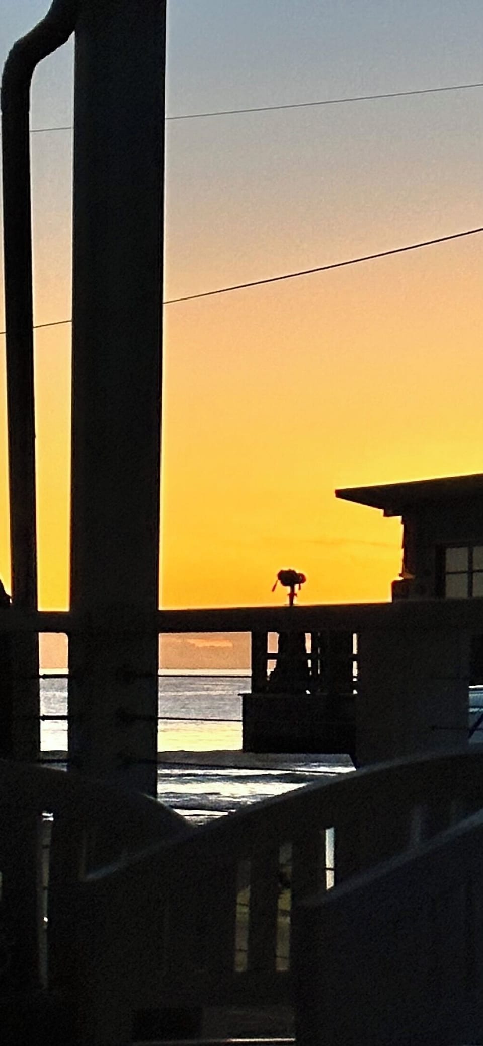 Sunset view from the front porch