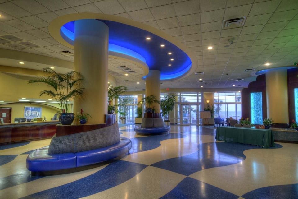 Lobby views to the ocean