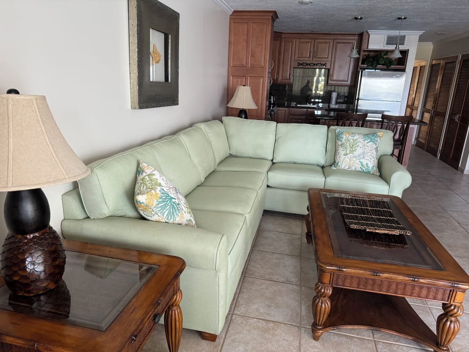 Large new sofa with pull out bed