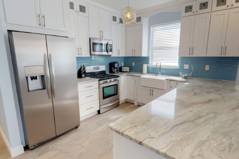 Enjoy cooking a breakfast spread in your fully equipped kitchen!