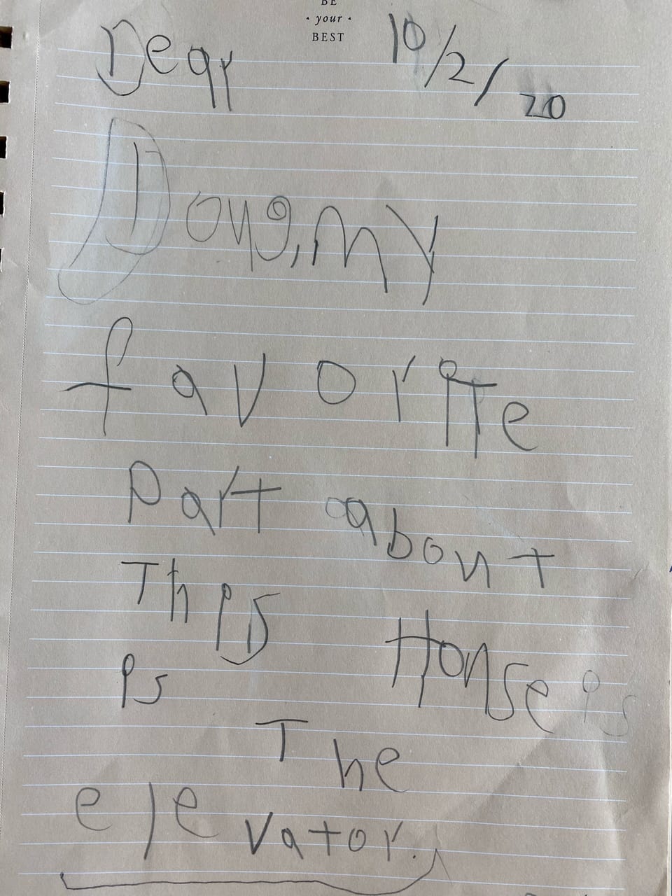 Making memories kid style. We love “hearing” about the joy of their experiences!