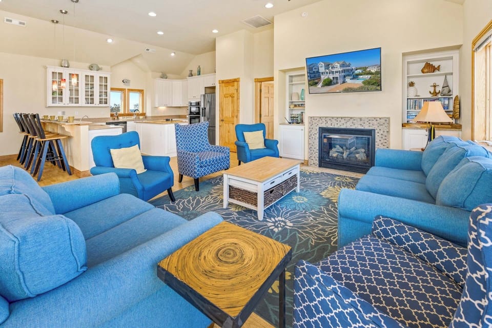Surf or Sound Realty - 612 - Yellowfin - Great Room -2