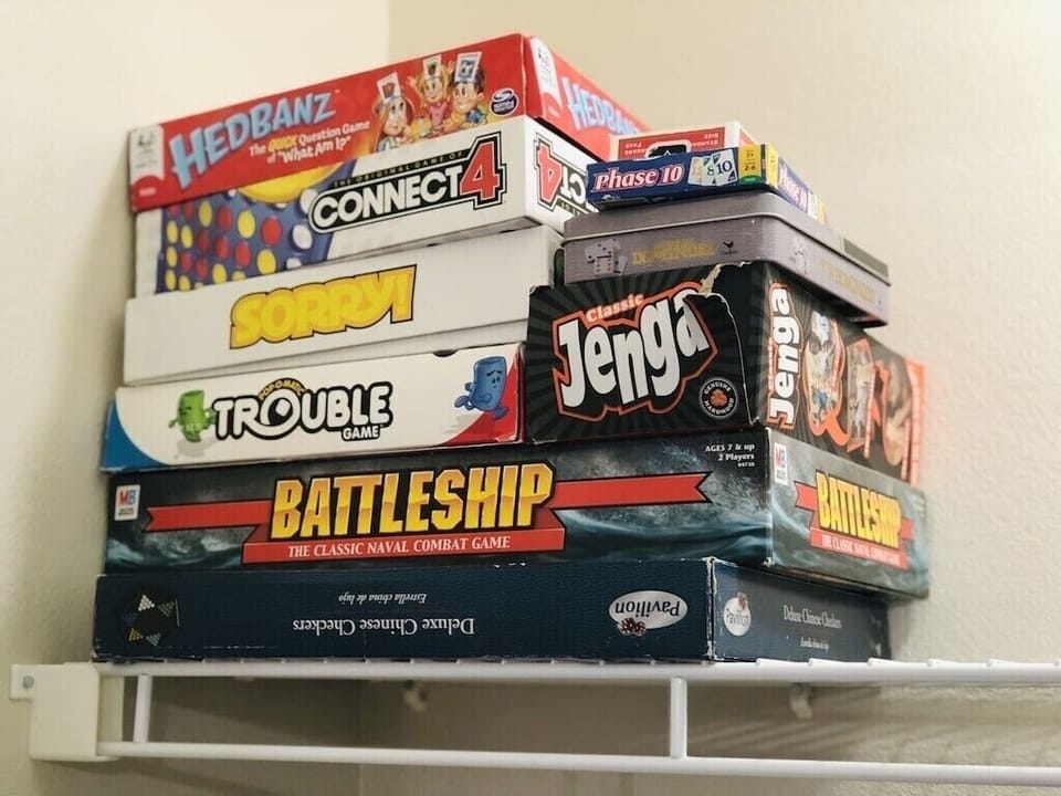 Games provided for fun memory making moments