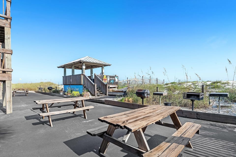 Common areas - picnic table and grills