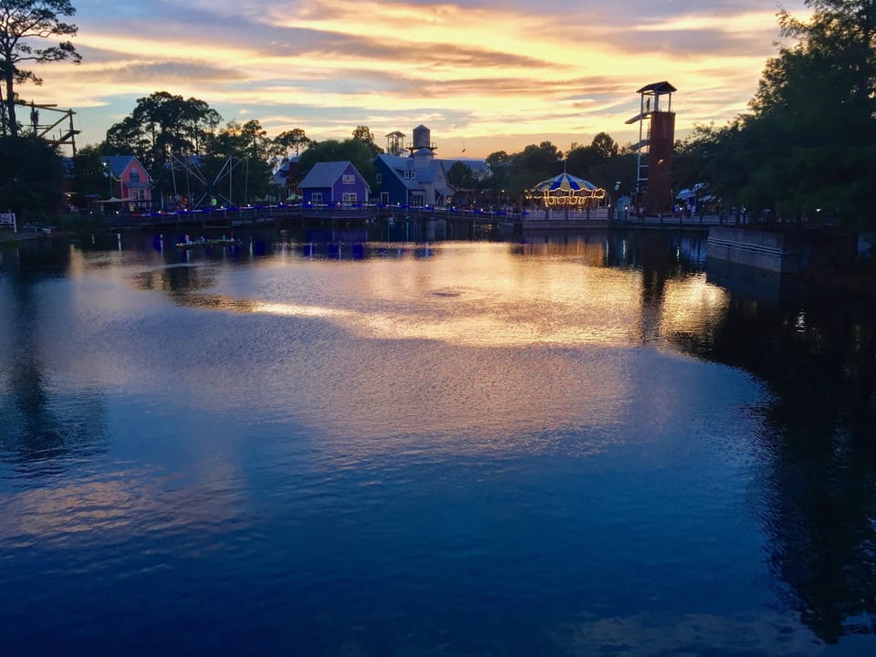 Baytowne Wharf at sunset!