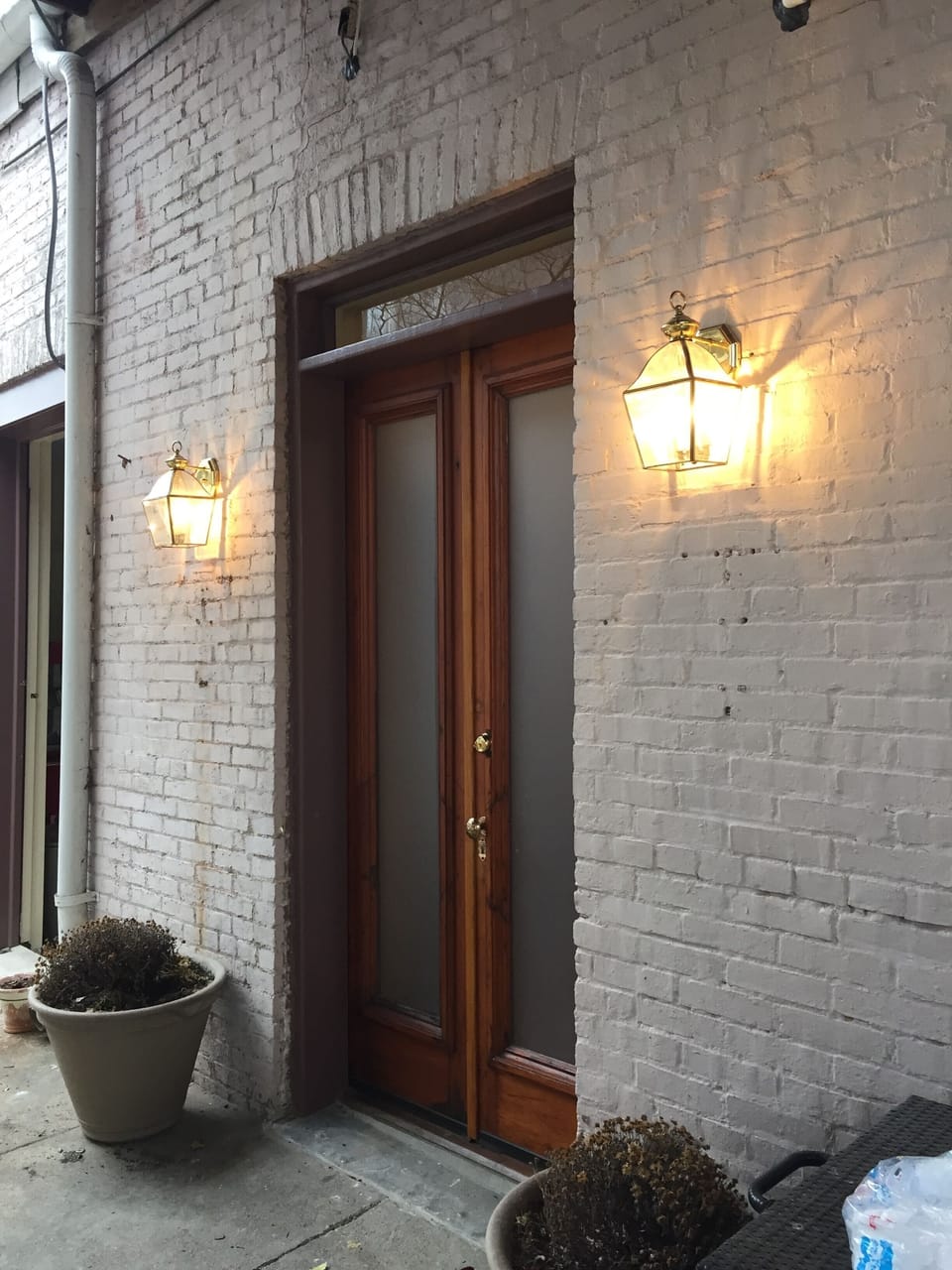 The entrance to your carriage house getaway.