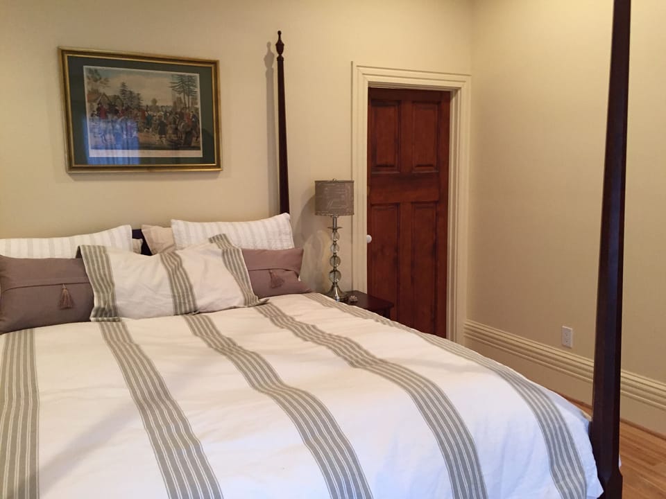 Antique doors are installed throughout the carriage house.