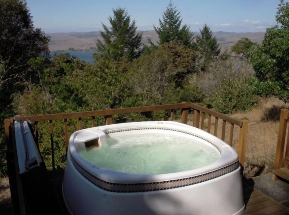 Private hot tub in a pristine natural setting