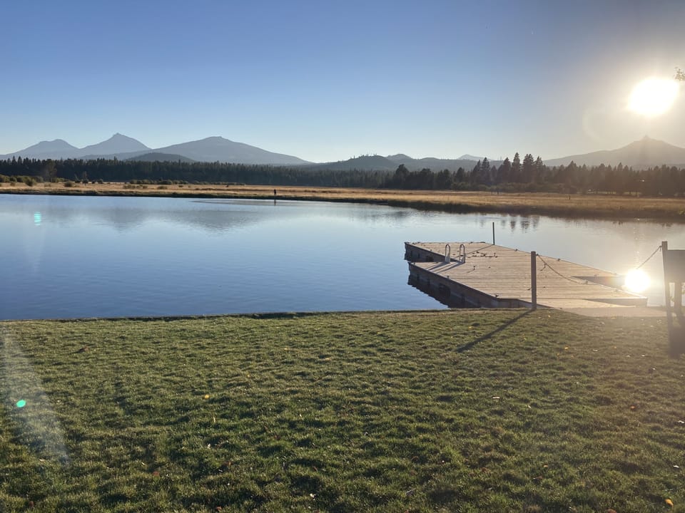 This little lake is perfect for fly fishing and canoeing.
