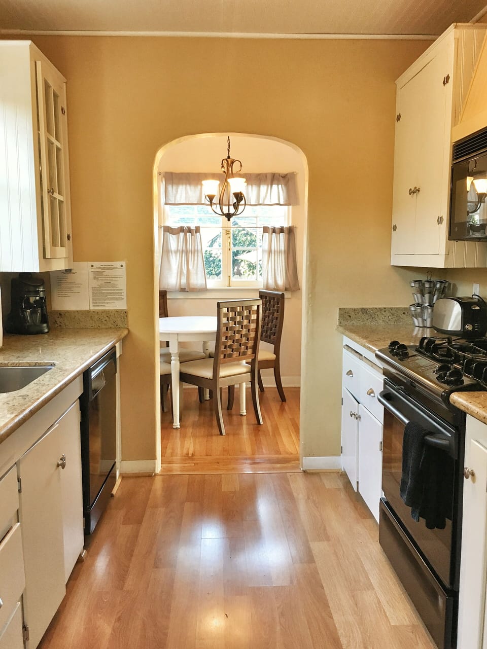 kitchen with granite counters