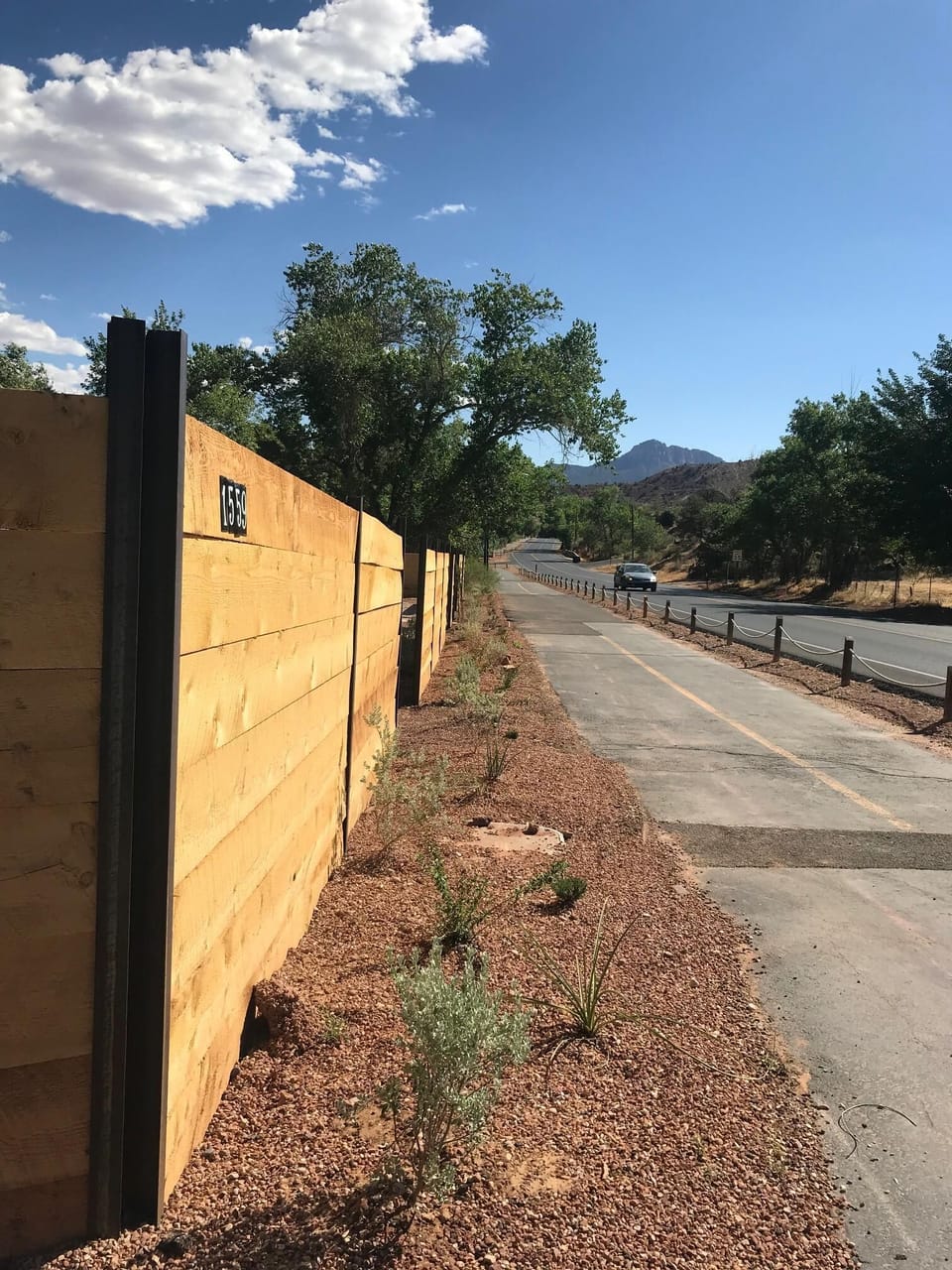 bike/ walking path on Zion Park Blvd