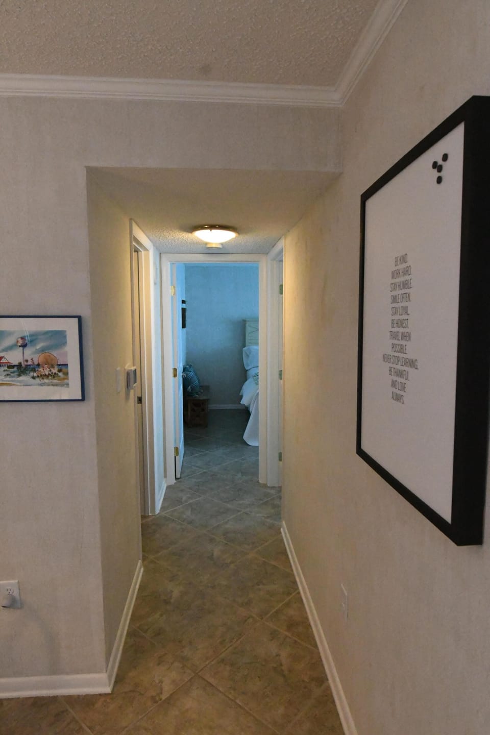 Hallway coming from the living room