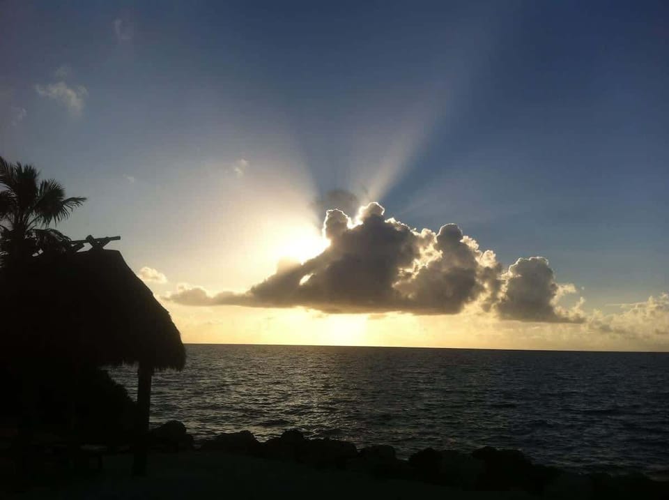Witness stunning sunsets from the beach.