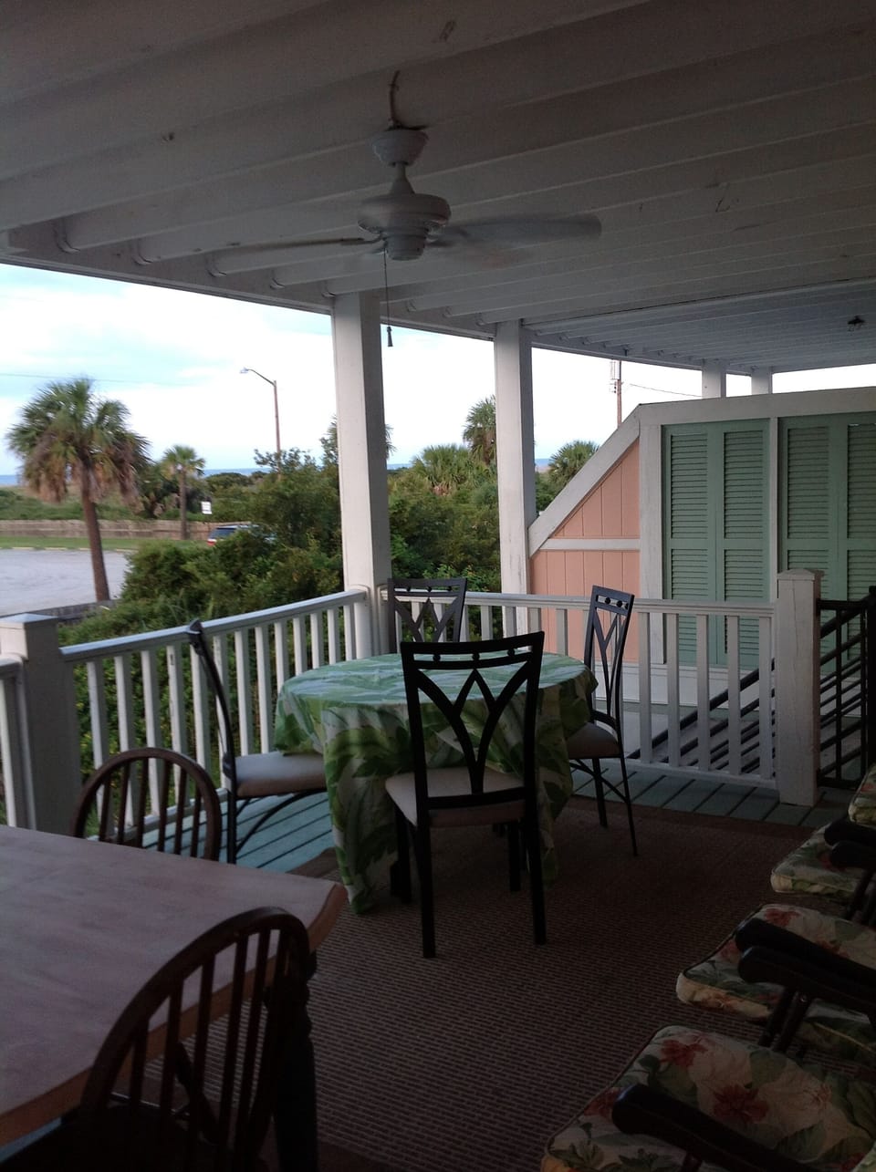 Looking out from front porch
