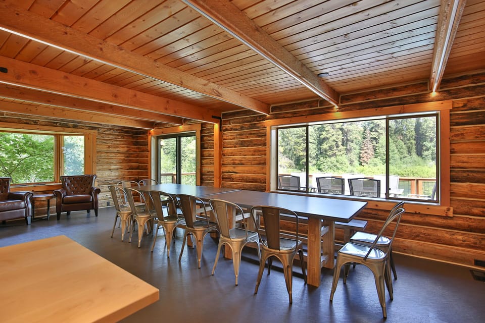Dining Room open to  kitchen and overlooking Wentachee River
