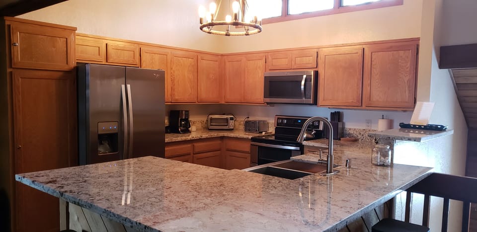 All new appliances, double oven, french door fridge, fully stocked to cook!