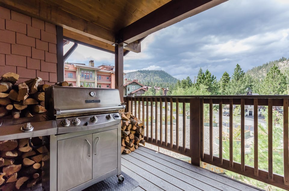 Private deck with gas BBQ, free firewood and seating
