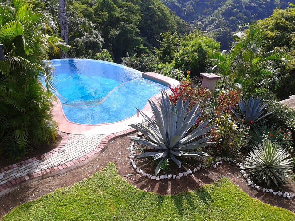 View of Pool from Balcony