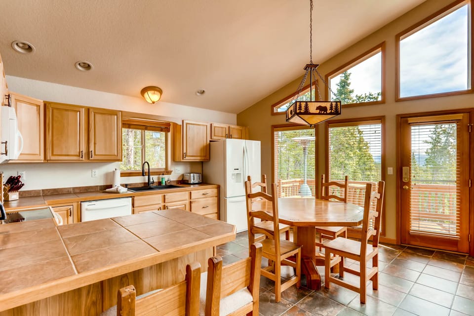 The cook will have great views while they prepare your favorite meals.