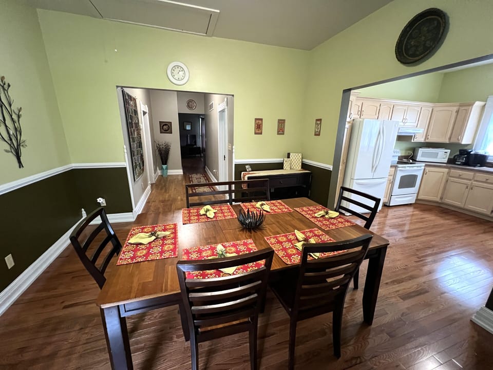 Kitchen, dining, hall