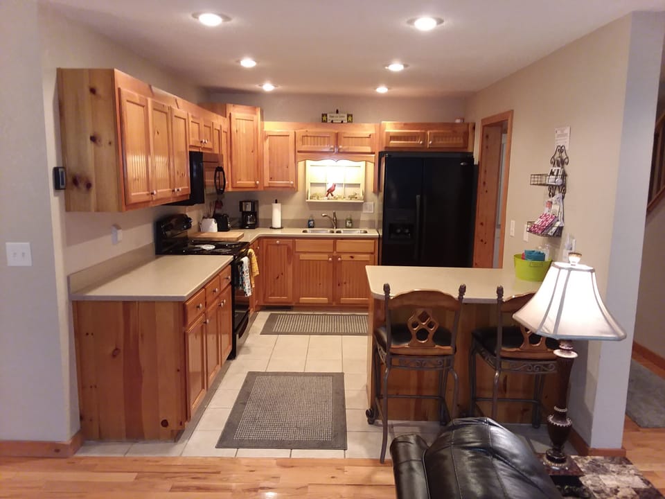 Kitchen view...fully stocked with everything you need