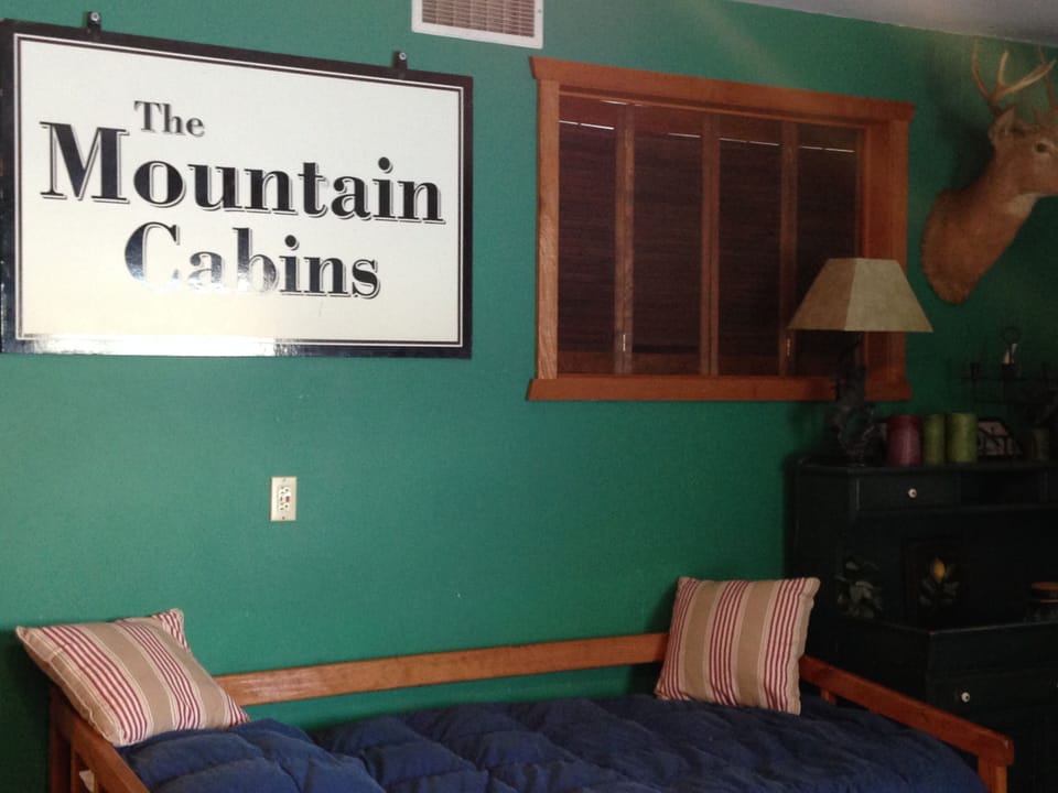 Twin bed in bunk room