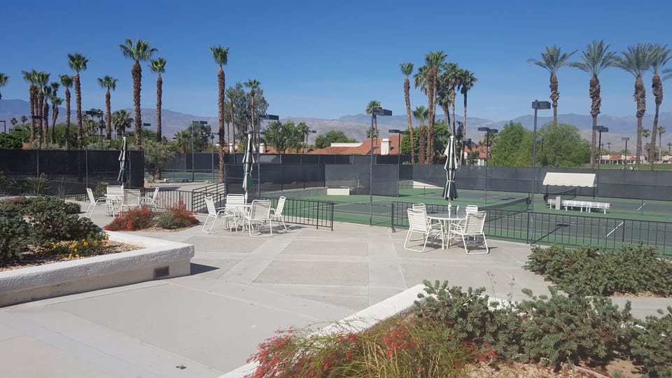 Lighted tennis courts and pro shop