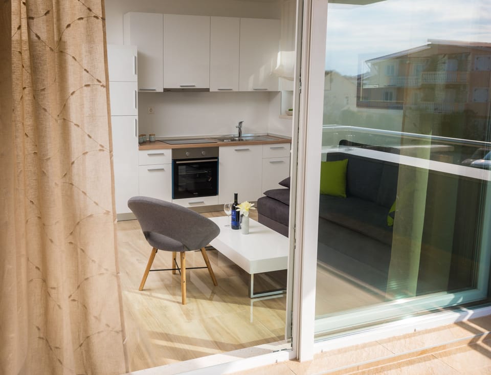 Apartment, 2 Bedrooms, Terrace, Pool View (A4) | Living area | 45-inch flat-screen TV with cable channels, TV