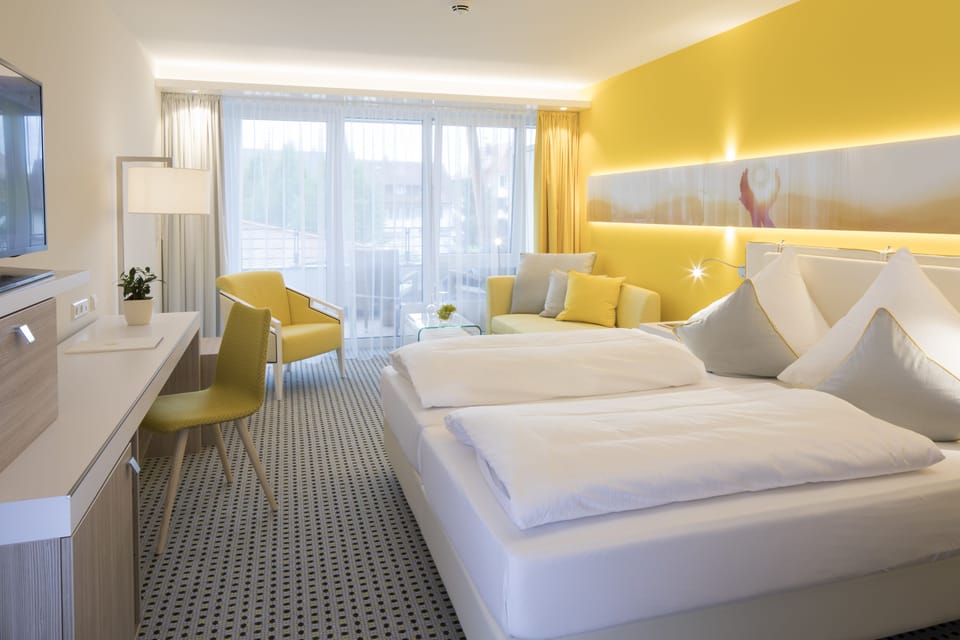 In-room safe, desk, laptop workspace, blackout drapes