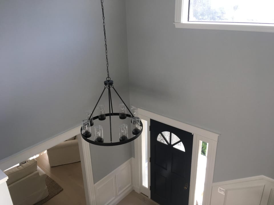 Front entry hall from top of stairs