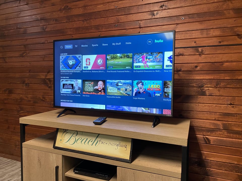 Smart TV--feel free to use your logins