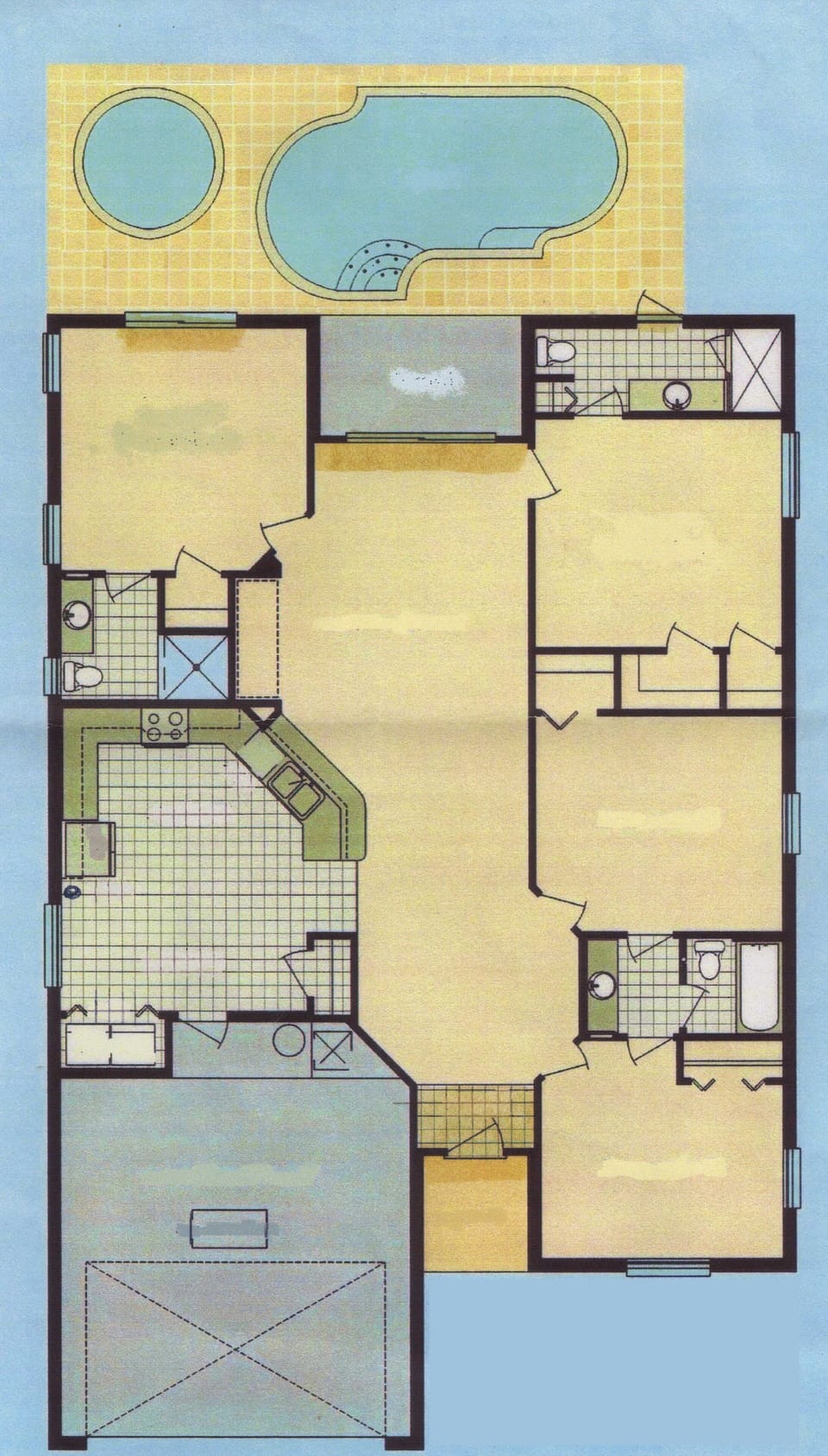 Layout of the villa