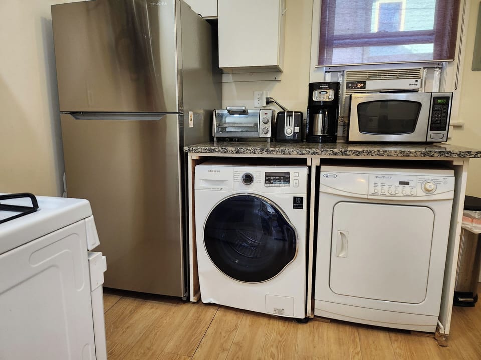 Washer and Dryer in kitchen