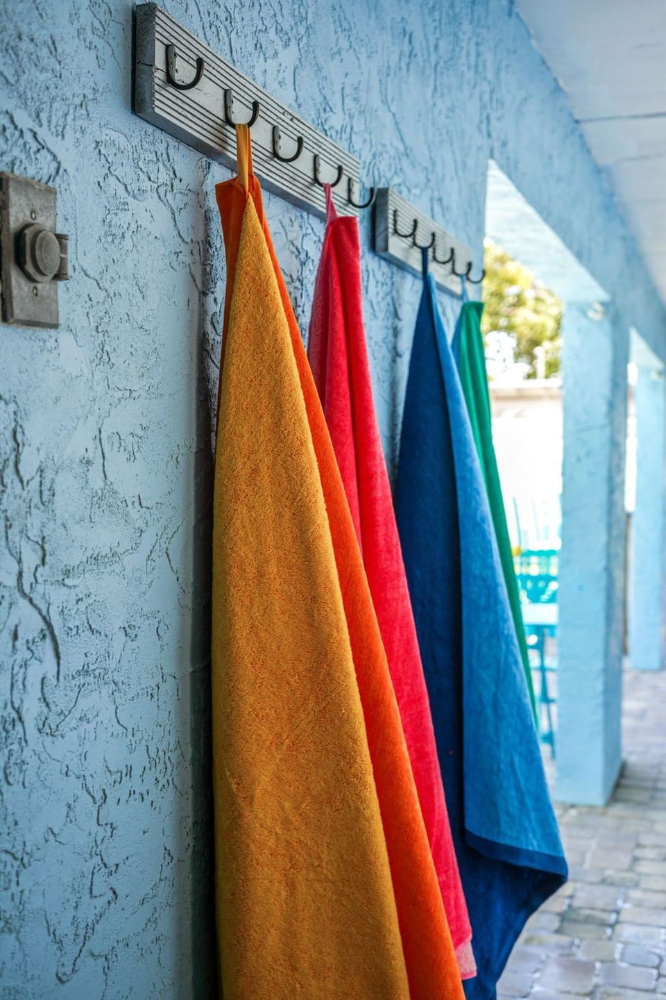 Beach towels provided for all guests