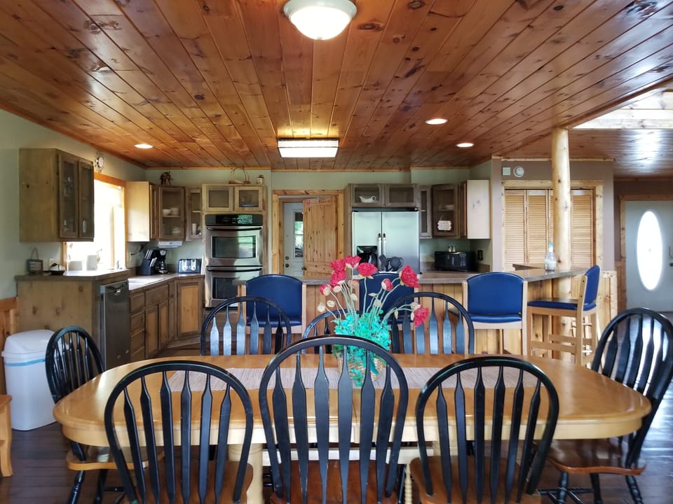Dining room overlooking 