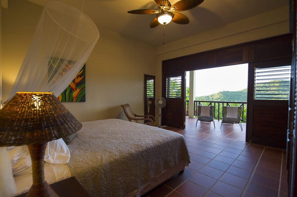 One of the King size bedrooms in the pool level unit