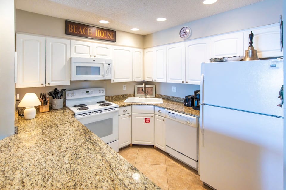 Fully stocked kitchen