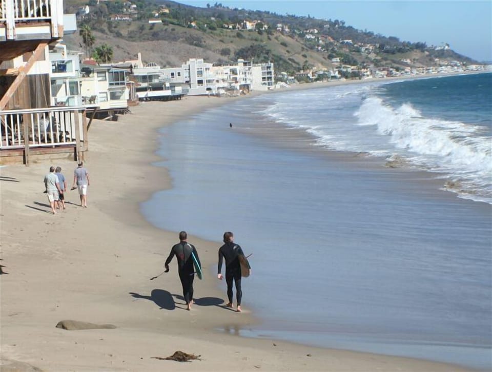 View of Carbon Beach from Deck - great for surfers!