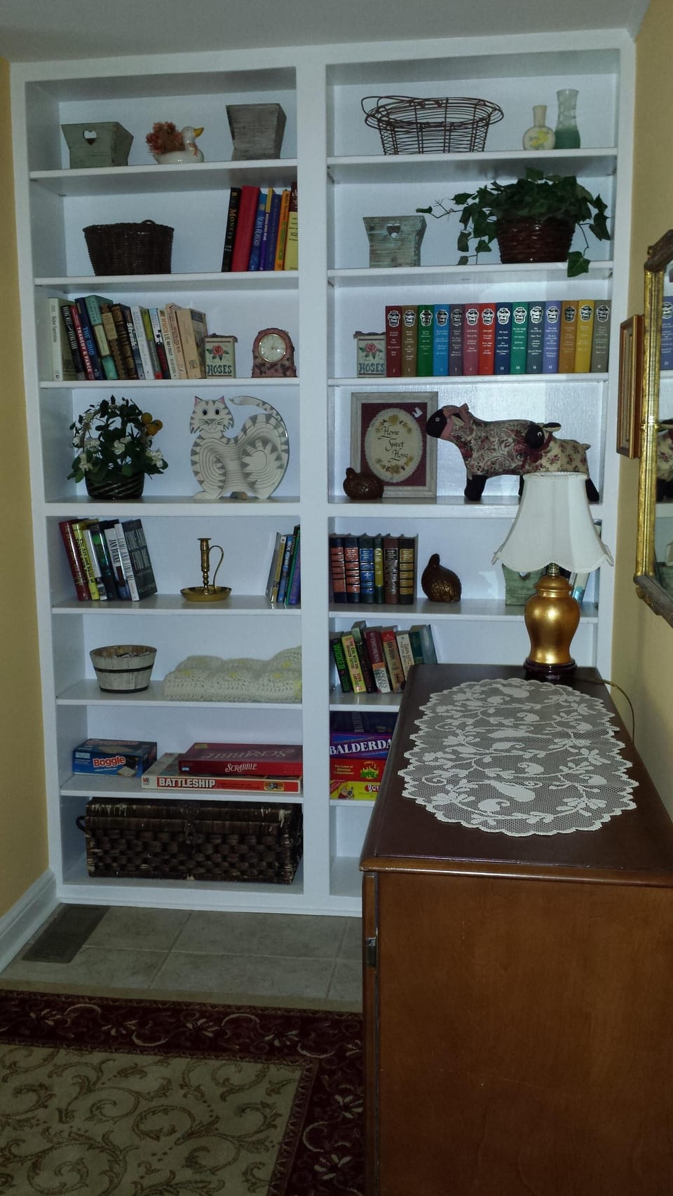 plenty of board games and books 