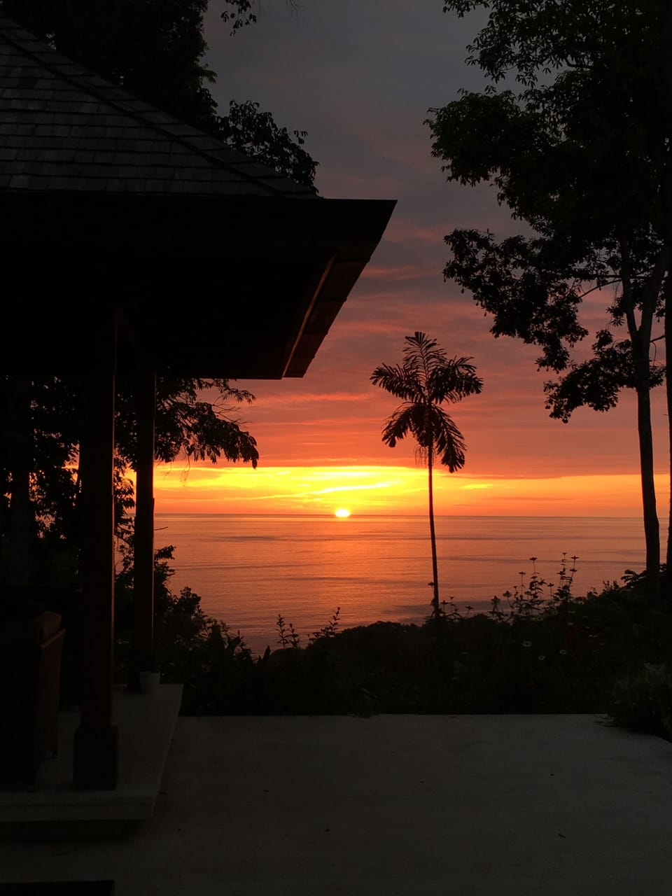 Sun set from pool bale 