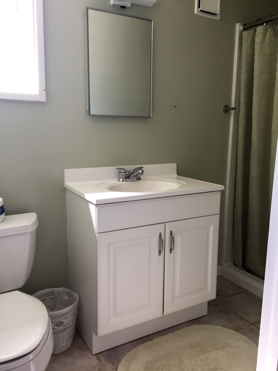bath with shower
