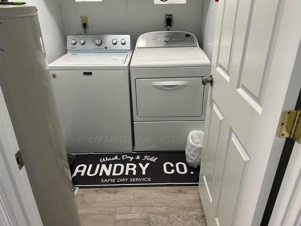 Laundry room with full washer & dryer
