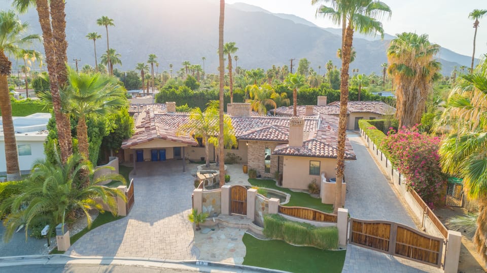 View from the Top! All visible tile rooftops are our Property!