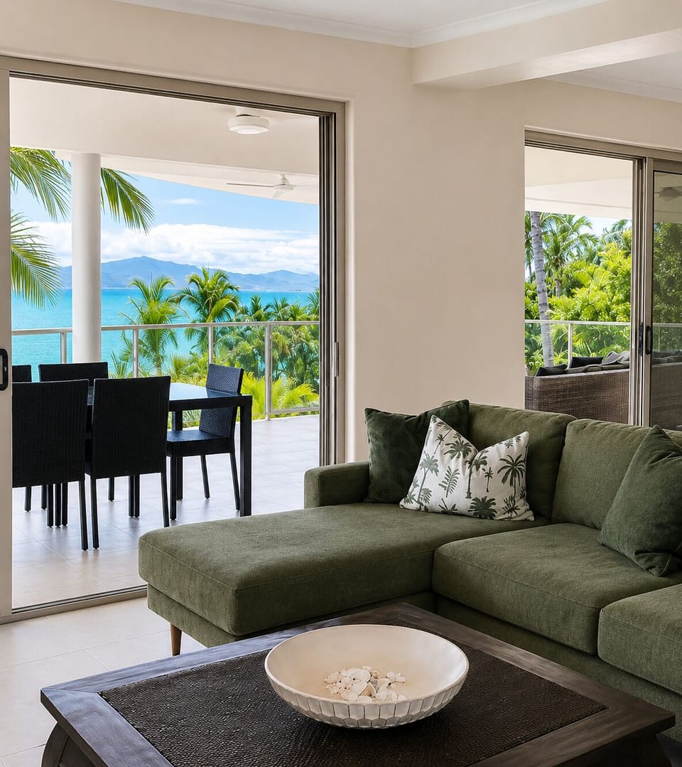 Inside lounge with smart TV