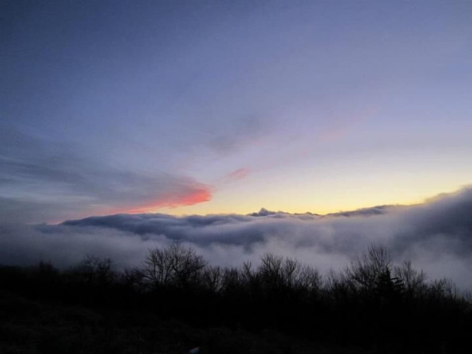Sunset @ Snowshoe above the clouds!