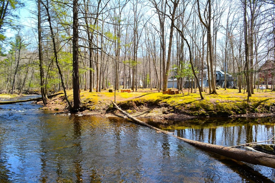 View of the house from the Creek 