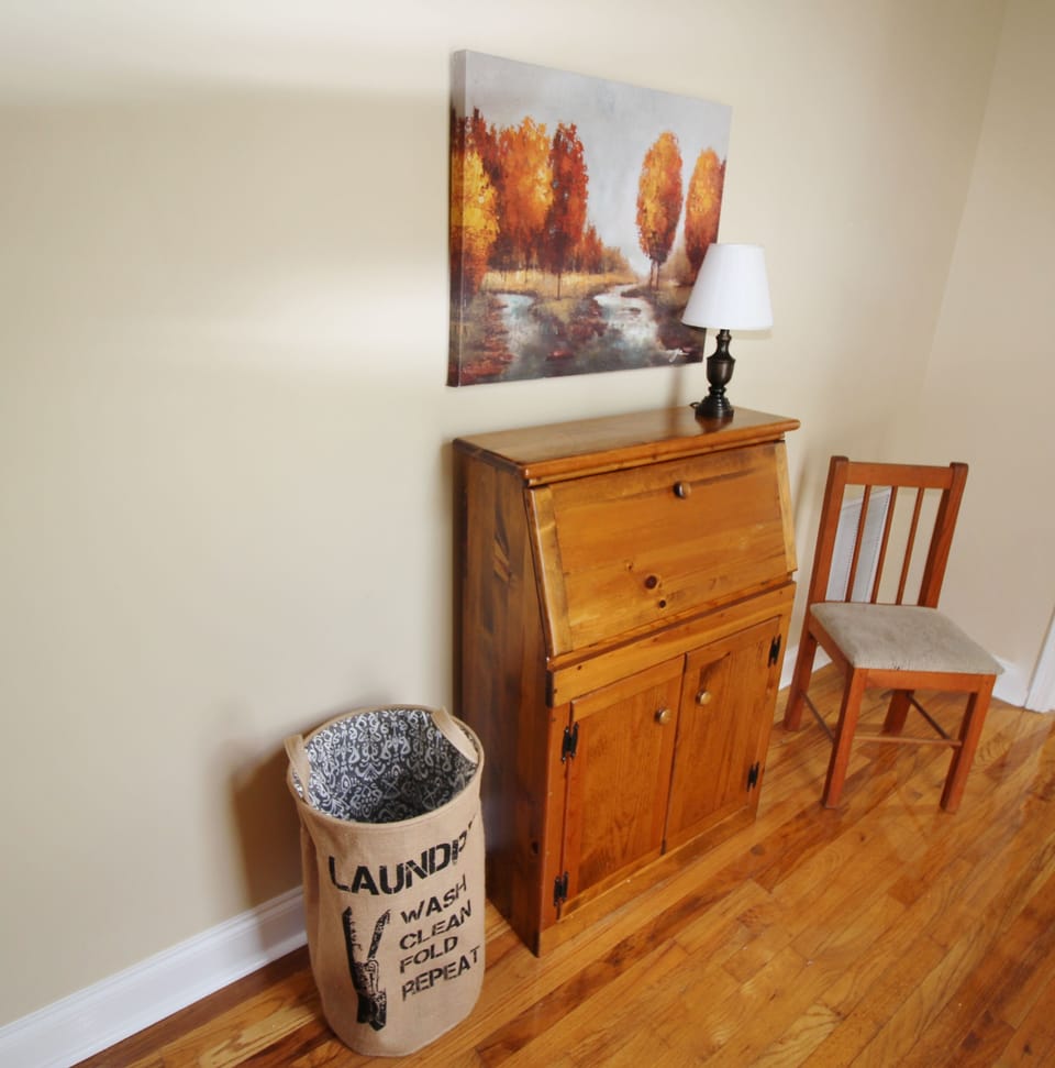 Hallway vignette. An example of the owners'  attention to function & detail. 