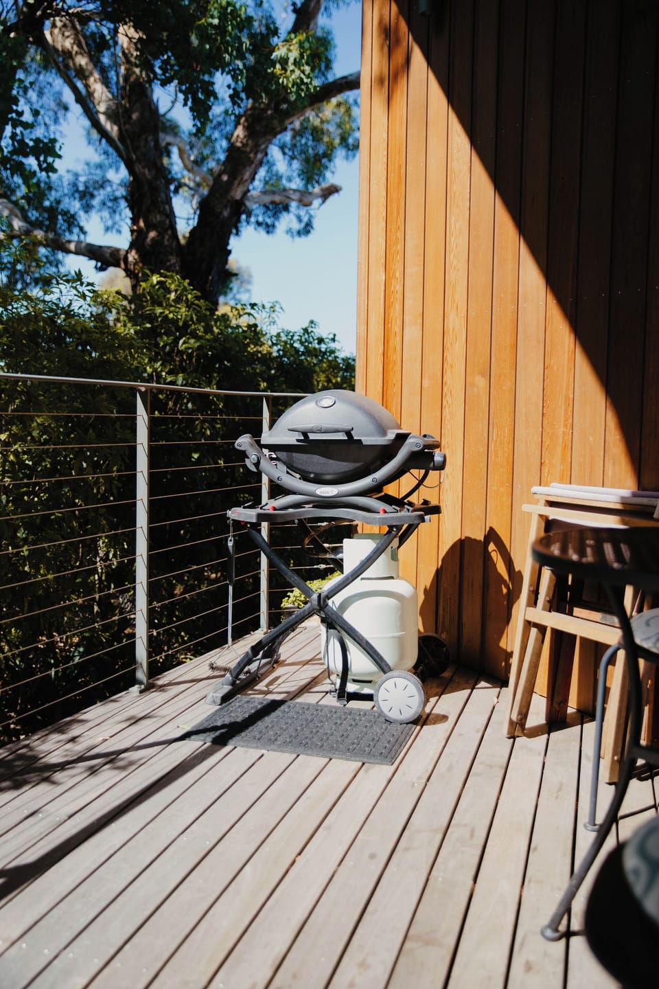 BBQ on north facing desk
