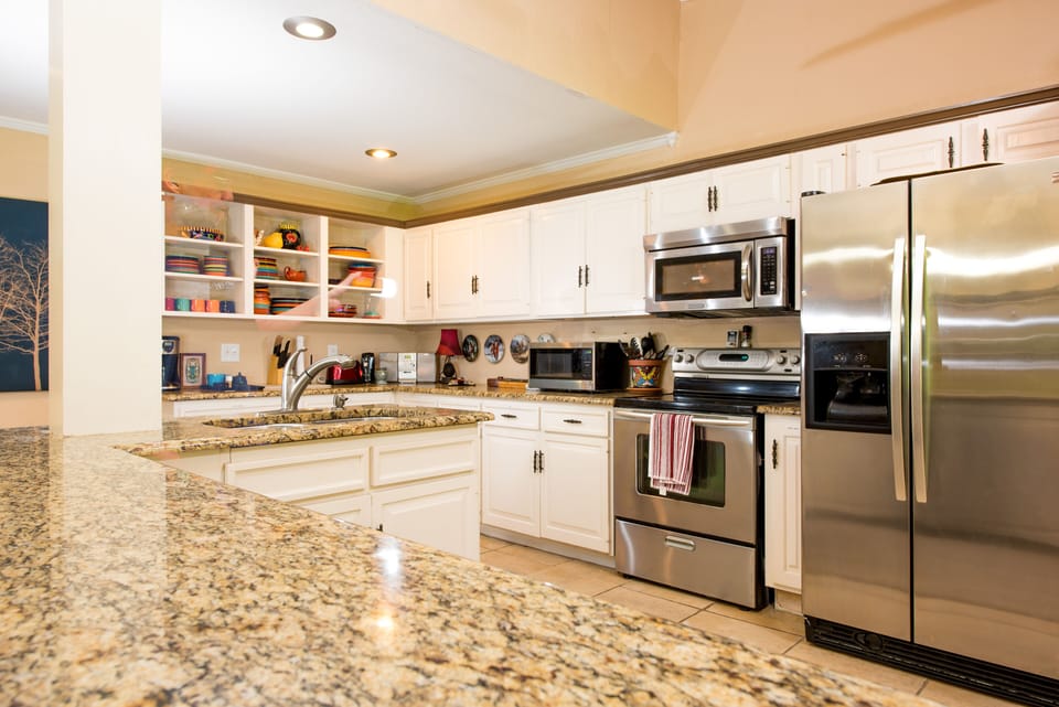 Spacious kitchen area