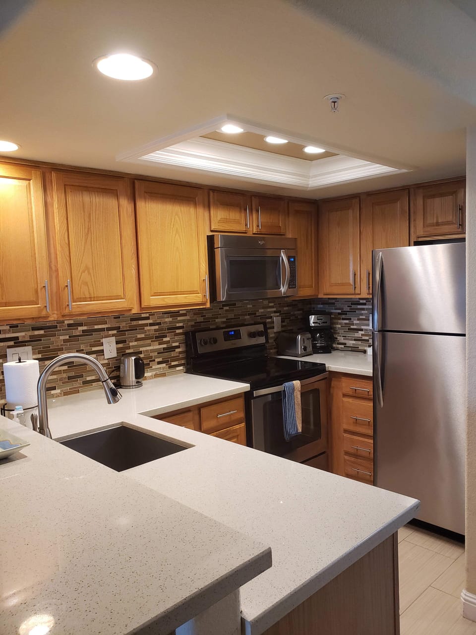 Full Kitchen with Drip Coffee Maker